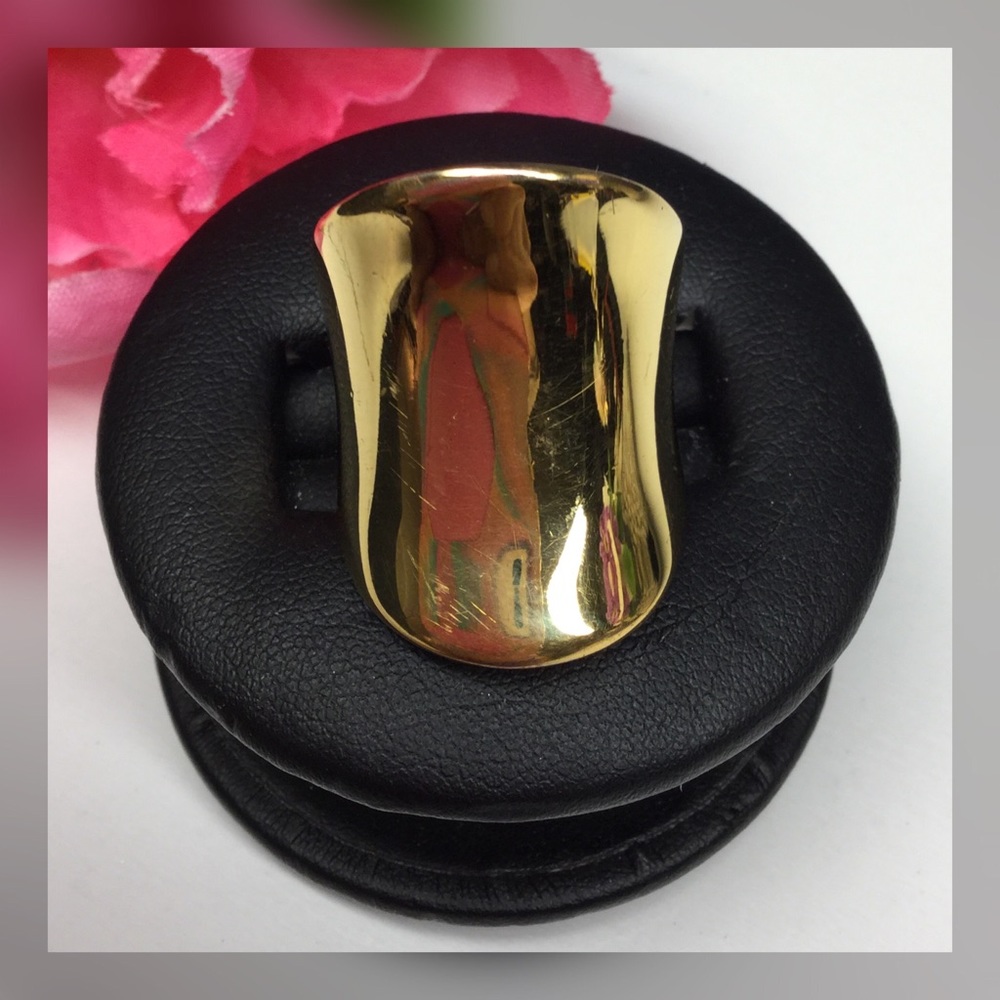 Lauren G Adams gold tone ring Sz 6-7